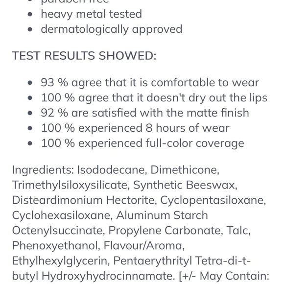 Farmasi Pink Liquid lipstick with Creamy matte Texture - Picture 4 of 6